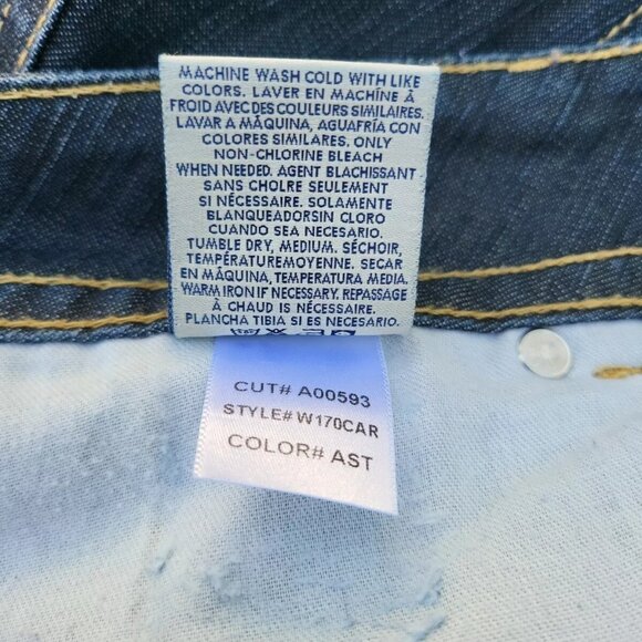 Hudson Woman's Dark Wash Mid-Rise Straight Leg Jeans Size 30 - Picture 4 of 4